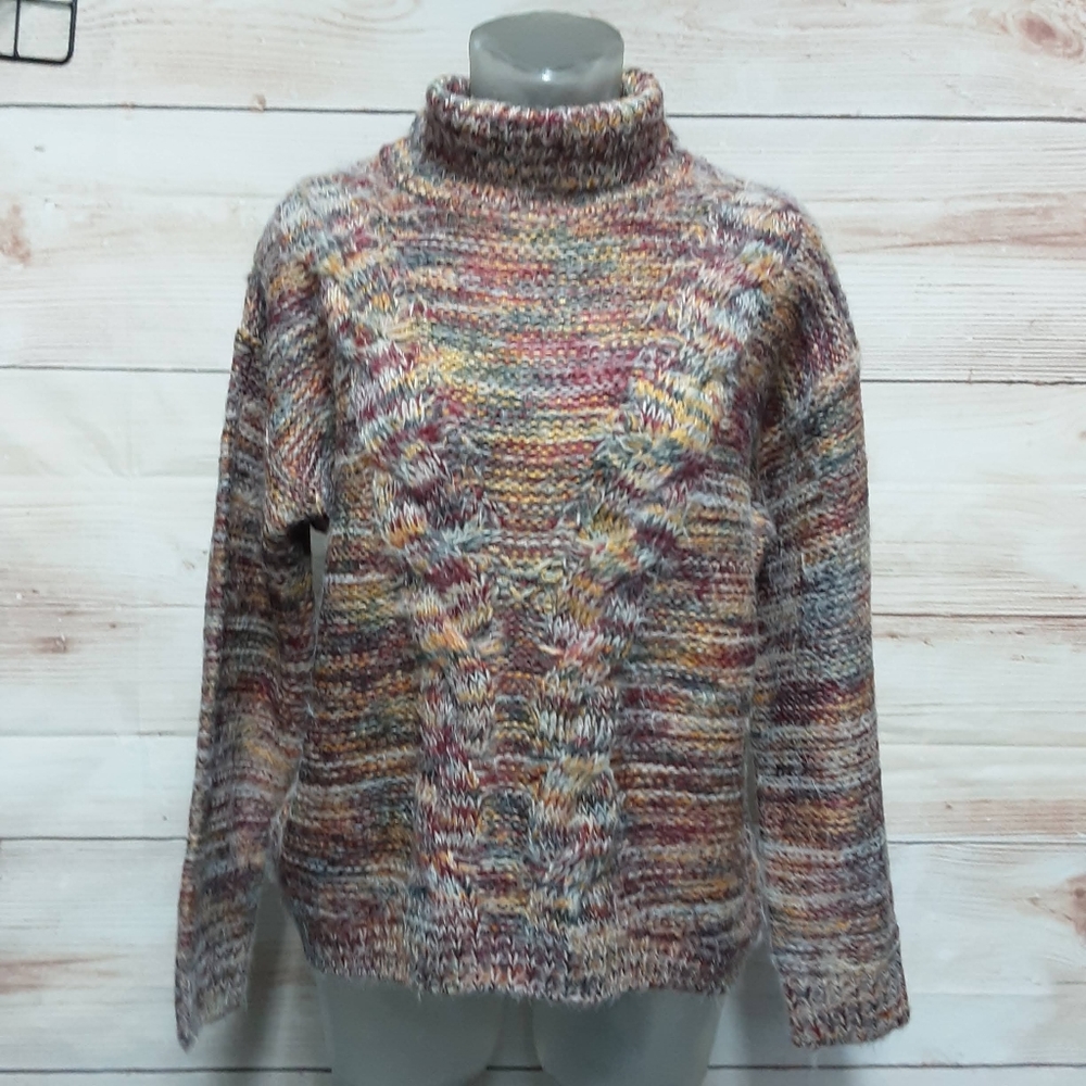 Solitaire  by Ravi Khosla turtleneck Knit sweater Fall earthly